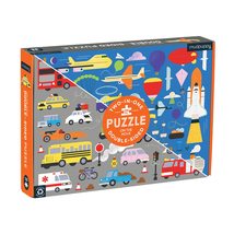 Mudpuppy On The Move 100 Piece Double-Sided Puzzle from Mudpuppy - Two Fun Puzzl - $14.73