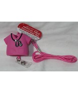 Bath &amp; Body Works Medical Field Scrub PocketBac Pal Holder Pink strap ID... - £18.73 GBP