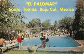 Chrome Mexico Postcard O496 El Palomar Santo Tomas Baja Calif Swimming Pool - £3.82 GBP