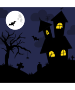 Digital Wall Art - Title: Spooky Night Silhouettes - $6.32 CAD