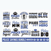 Police Svg Bundle, Back The blue Svg - £1.97 GBP