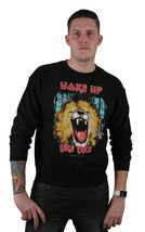 Reason Ny Despertó Up Like Este Súper Suave León Negro Cuello Redondo Sudadera - £39.10 GBP