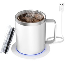 Self Heating Mug,12Oz Heated Coffee Mug,Coffee Cup Warmer With Mug Set,Electric  - £52.19 GBP