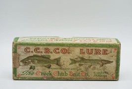 Creek Chub No. 2602 Pikie Minnow White &amp; Red Fishing Lure Empty Box - £15.52 GBP