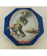 Snickers limited edition canister 1997 Norman Rockwell holiday graphics tin - $27.08 CAD