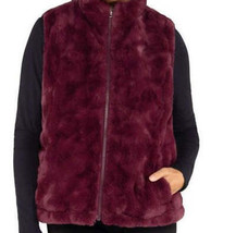 Nicole Miller Womens Faux Fur Exterior Reversible Vest S - £40.05 GBP
