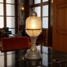 Art Deco Clock Light &quot;WATCH TOWER&quot; Unique 1910 Brass Lamp One Of A Kind - $917.15