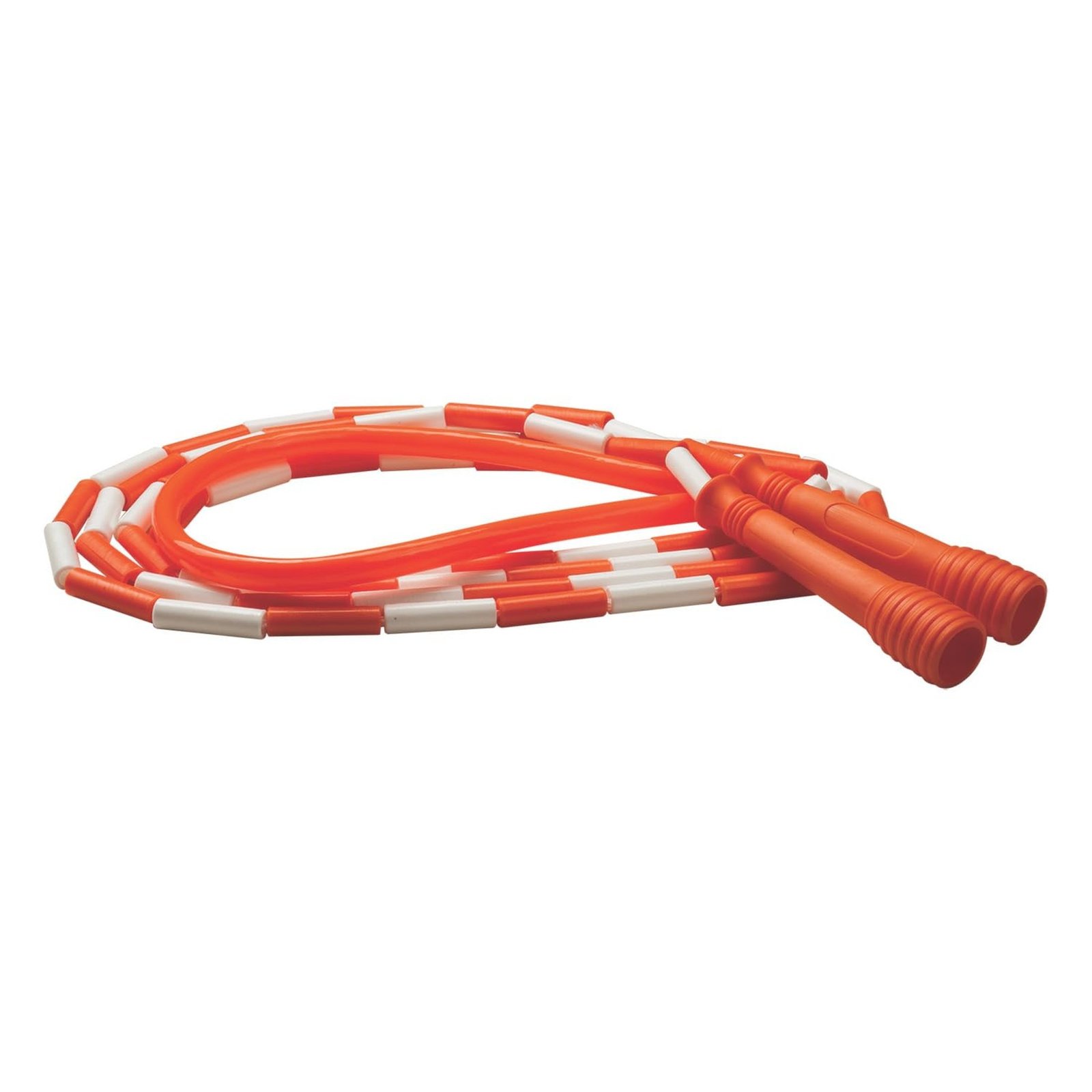 Vibrant Orange and White Beaded Jump Rope for Active Play - $21.77