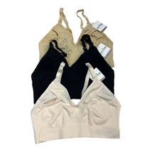 GXXGE Womens M Nursing Bras Wireless Seamless Bralette 3 Pack Neutral Co... - $14.17