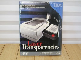 New Sealed 50 sheets IBM Color Laser Printer Transparency Film 8.5x11 24... - $12.19