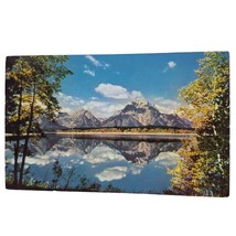 Postcard Jackson Lake And Teton Range Wyoming Chrome Posted - £5.47 GBP