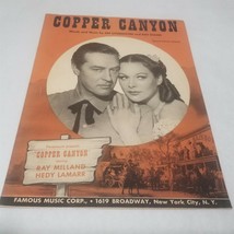 Copper Canyon by Jay Livingston and Ray Evans Sheet Music Vintage - $8.98