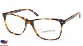 New Christopher Maxx Totem Pole Tortoise Eyeglasses Glasses Frame 54-16-140 B42 - £77.07 GBP
