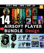 Airsoft Player Digital Bundle Download – Svg, Png, Dxf, Eps Files for Cu... - €2,54 EUR