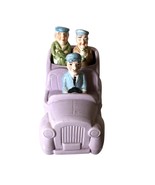 Vintage Ceramic Car Figurine With Elderly Passengers Musical Collectible - £15.46 GBP