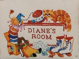 Jiffy Stitchery Girl&#39;s Room Cross Stitch Kit Donna Yuen 1981 7.5&quot; x 9.5&quot; #655 - £11.72 GBP