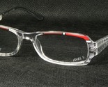 AXEL S.AX1033 217 Transparent/Rouge/Blanc / Brun Lunettes 50-17-143mm Ge... - $87.35