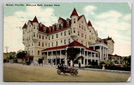 Miami FL Halcyon Hall Corner View Florida To Hinsdale Postcard W29 - $4.95