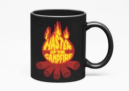 Make Your Mark Design Master Of The Campfire. Funny Camping Themed, Black 11oz C - $21.77+