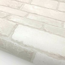 Vintage Faux Brick Peel and Stick Wallpaper Kamnik, Brick Pattern - £14.13 GBP