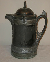 REED &amp; BARTON SILVER PLATED WATER PITCHER COFFEE SERVER           - $103.03