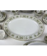 Vintage Sango China Japan Savannah 3723 Gold Rim 12&quot; Oval Serving Platter - €20,61 EUR