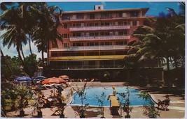 The New Edgewater Hotel on Waikiki Beach, Hawaii vintage Postcard - £2.31 GBP