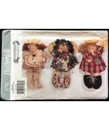 Uncut 1990s Pattern Garden 12” Decorative Doll Angel Variations Butteric... - £5.57 GBP
