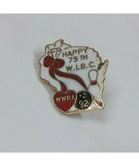 Vintage 1992 Happy 75&#39;th W.L.B.A. Bowling Lapel Hat Pin - €4,77 EUR