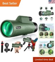 12x50 HD Monocular Telescope with Smartphone Adapter - Perfect for Bird ... - $2,241.64 MXN