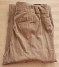 Banana Republic Martin Fit Brown Striped Stretch Cotton Pants Misses Size 2 - £15.76 GBP