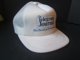 Telegraph Journal Evening Times Globe Newspaper Hat White Snapback Trucker Cap - £12.27 GBP