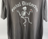 Vintage Social Distortion Dancing Skeleton Punk Rock Band T-Shirt Sz XXX... - $26.72