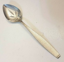 Oneida Montina Indio Pierced Serving Spoon 1881 Rogers Stainless Textured Handle - $7.84