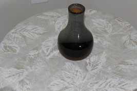 Vintage Pottery Craft USA Vase Hand Crafted Stoneware Brown Beige Glazed... - $38.99