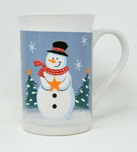 Cute Snowman Winter Scene Coffee Mug Cup  - £5.53 GBP