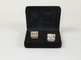 Men J.Valintin Cufflinks by Vitorofolo for French Cuff Shirt V39-74 Gold Diamond image 3
