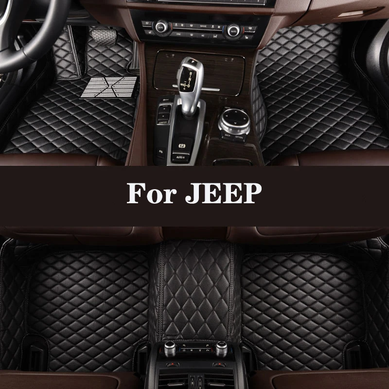 Fully Enclosed Waterproof Abrasion-Resistant Car Floor Mat For JEEP Grand - £70.60 GBP