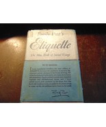 Emily Post&#39;s Etiquette Book The Blue Book of Social Usage 1948 (With Dus... - $17.16 CAD