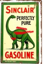 Sinclair Rectangular Gas Gasoline Oil  Aluminum Retro Remake Sign Statio... - $34.84 CAD