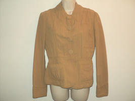 MARC JACOBS Jacket Small Size 8 Camel Brown Front Buttoned Blazer Long Sleeves - £23.86 GBP