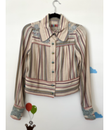 Petro Zillia Long Sleeves Shirt Vintage themed Size S multi color specia... - $14.84