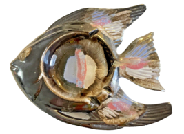 Ashtray Fish Shape Sonsco Japan Ceramic 8.5&quot; x 7&quot; Decor Vintage - £21.56 GBP