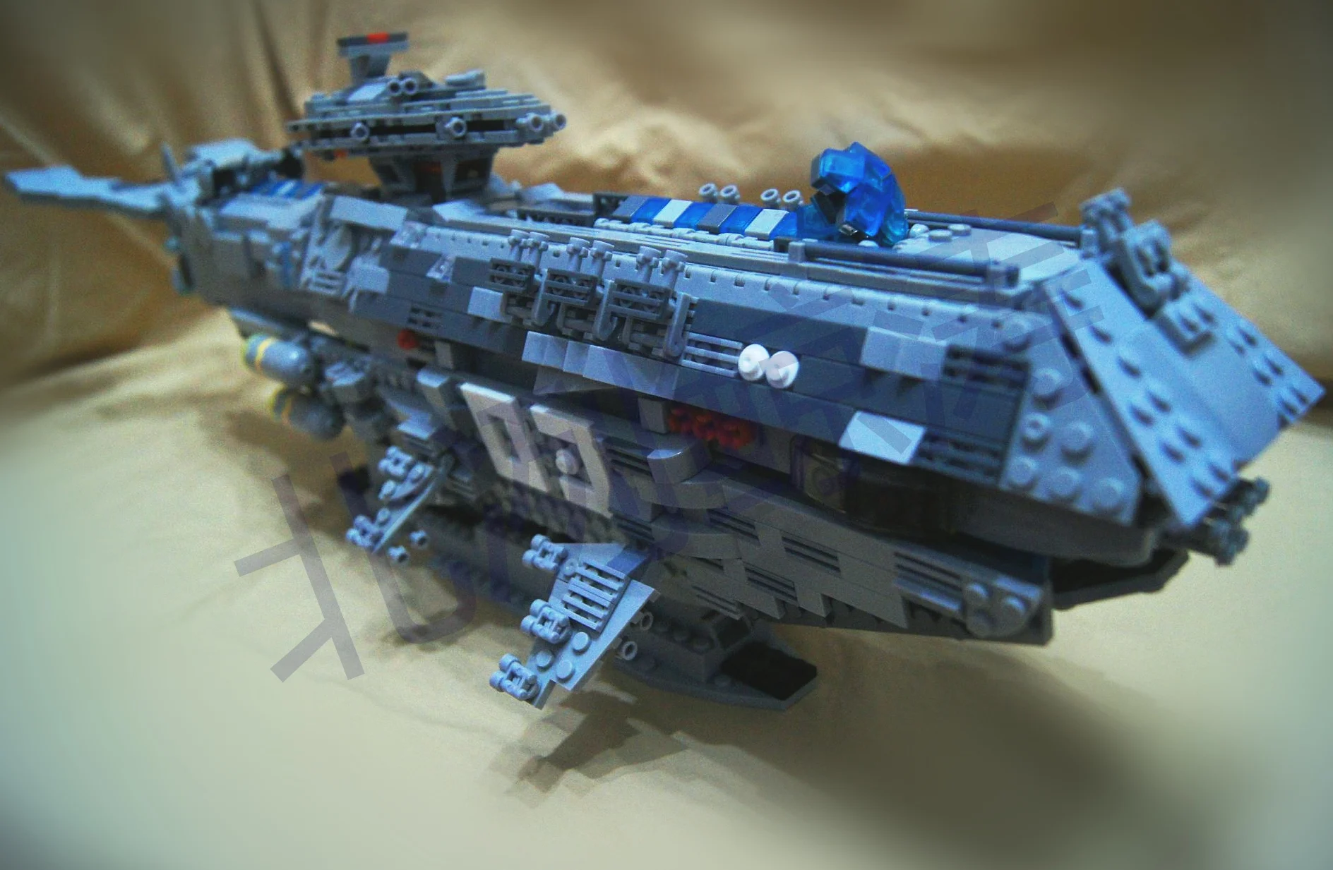 Building blocks MOC Star Sea Alliance No. 3 1562+ pieces 56CM battleship whale - £248.18 GBP