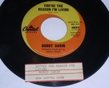 Bobby Darin You&#39;re The Reason I&#39;m Living Now You&#39;re Gone 45 Rpm Record J... - $12.99
