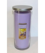WONDERFUL YANKEE CANDLE LEMON LAVENDER LARGE 20 OZ SINGLE WICK PILLAR CA... - $47.51 CAD
