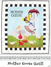 Mother Goose Applique Quilt American Jane Sew Pattern 40&quot; x 44&quot; - $15.99