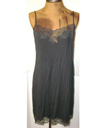 NWT New Josie Natori L Gray Lace Womens Night Chemise Gown Designer Adju... - £233.45 GBP
