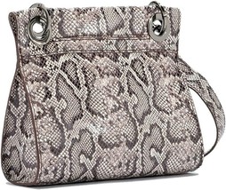 Hammitt Tony Small Snake Crossbody Python Print Leather Handbag Purse Gu... - $128.69