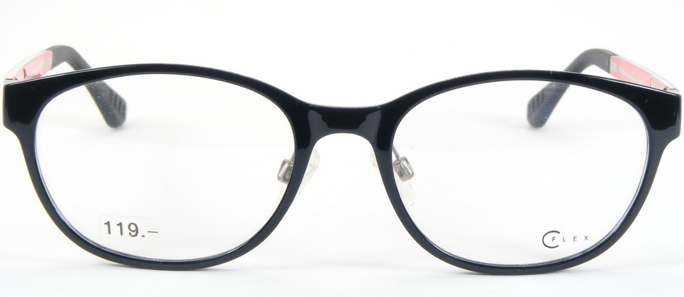 FLEX Mod 0035 001 Black /Red /Silver EYEGLASSES GLASSES 52-18-140mm Germany Item image 2